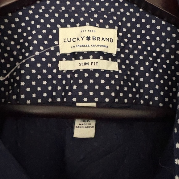 Lucky Brand Men All Over Print Button Down Long Sleeve Shirt NWT XL - Picture 7 of 12